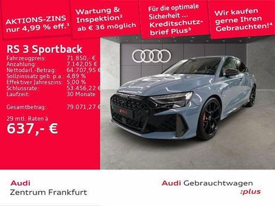 Grau Gebraucht 2025 Audi RS3 Sport Limousine | 71.850 € (Teuer)