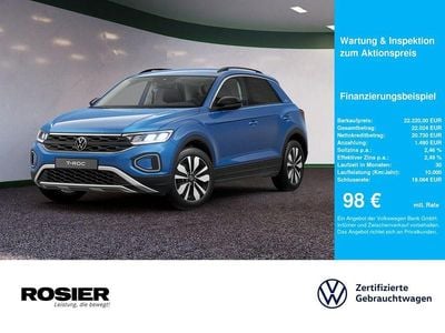 Gebraucht VW T-Roc Life 116 PS (85 kW) 2024 Blau / ravennablau SUV