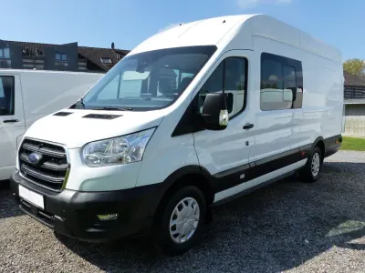 Gebraucht Ford Transit Trend 131 PS (96 kW) 2021 Weiß Van / Kleinbus