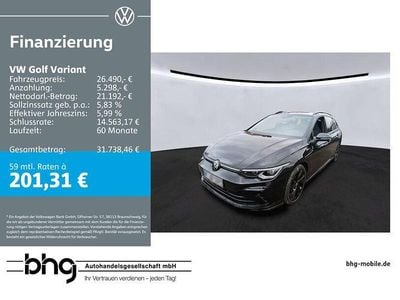 Gebraucht VW Golf VIII R-line 150 PS (110 kW) 2022 Schwarz Kombi