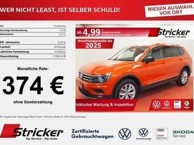 gebraucht VW Tiguan Allspace °°IQ.Drive 1.5TSI 397,-ohne Anzahlung 7-Sitzer AH