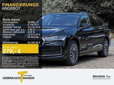 Gebraucht Skoda Superb LAURIN & KLEMENT 150 PS (110 kW) 2024 Schwarz Kombi
