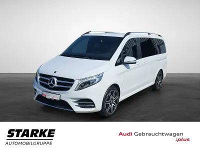Gebraucht Mercedes V250 AMG line 190 PS (139 kW) 2018 Weiß (bergkristallweiß metallic) Van / Kleinbus