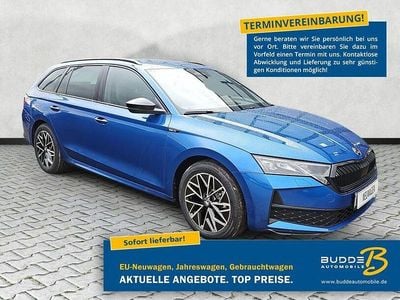 Neu Skoda Octavia SportLine 150 PS (110 kW) 2025 Raceblau metallic Kombi
