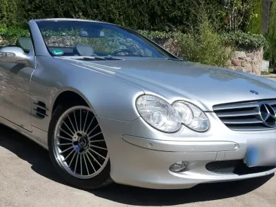 Second-hand Mercedes SL350 245 CP (180 kW) 2002 Argintiu Cabrio