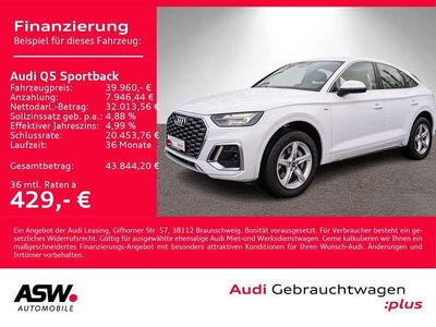 Ibisweiß Gebraucht 2022 Audi Q5 Sportback S-Line SUV | 39.960 € (Guter Preis)