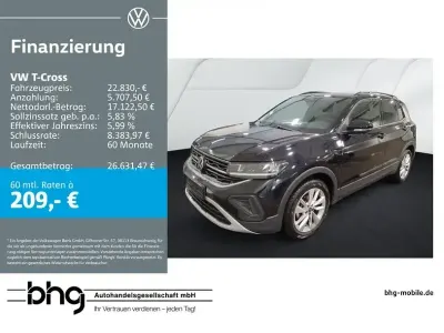 Gebraucht VW T-Cross Life 116 PS (85 kW) 2025 Schwarz SUV