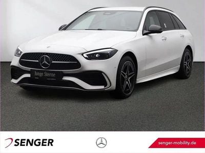 Weiß Gebraucht 2024 Mercedes C300e AMG line Kombi | 45.780 € (Fairer Preis)