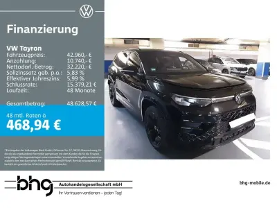 Gebraucht VW Tayron R-line 150 PS (110 kW) 2025 Schwarz SUV