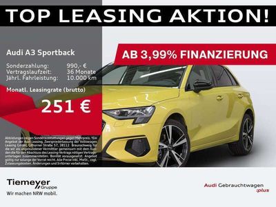 gebraucht Audi A3 Sportback 30 TDI S LINE LM18 OPTIKPKT AHK