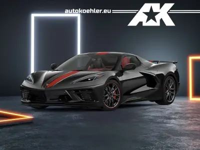 Neu Corvette C8 495 PS (364 kW) 2026 Schwarz Cabrio
