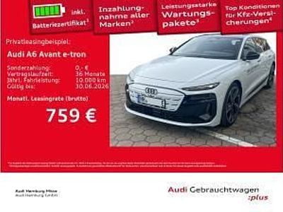 Brugt Audi A6 e-tron S-Line 269 kW (367 HK) 2026 Hvid Stationcar