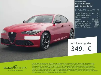Brugt Alfa Romeo Giulia Veloce 280 HK (205 kW) 2025 Rød Sedan