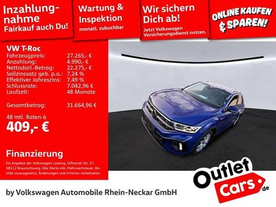 Gebraucht VW T-Roc R-line 190 PS (139 kW) 2023 Lapiz blue metallic SUV