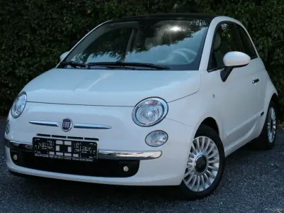 Gebraucht Fiat 500 Lounge 69 PS (50 kW) 2009 Weiß Cabrio