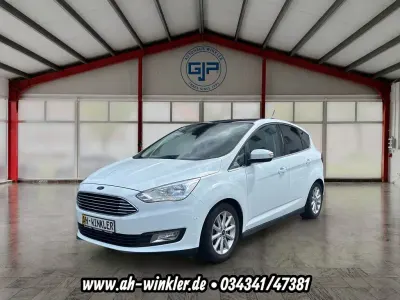 Gebraucht Ford C-MAX Titanium 125 PS (91 kW) 2018 Frozen white Van / Kleinbus