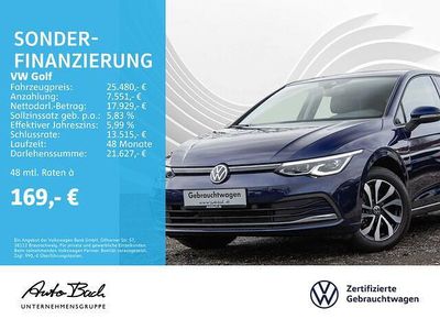 Gebraucht VW Golf VIII Active 131 PS (96 kW) 2022 Blau