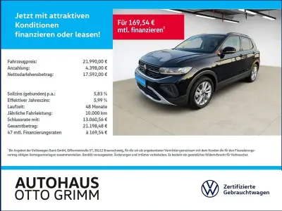 Gebraucht VW T-Cross Goal 95 PS (69 kW) 2025 Deep black perleffekt (metallic) SUV