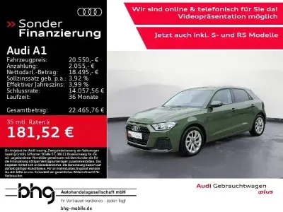 Gebraucht Audi A1 Sportback Advanced Plus 116 PS (85 kW) 2025 Distriktgrün metallic Kleinwagen