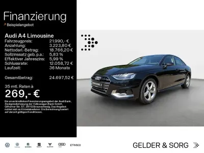 Gebraucht Audi A4 Advanced 204 PS (150 kW) 2022 Schwarz Limousine