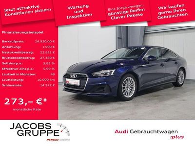 Gebraucht Audi A5 Sportback Basis 163 PS (119 kW) 2021 Navarrablau metallic Kleinwagen