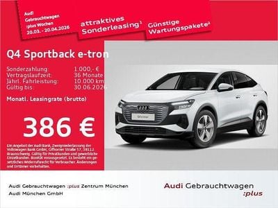 Gebraucht Audi Q4 Sportback e-tron Sport 210 kW (286 PS) 2025 Weiß SUV