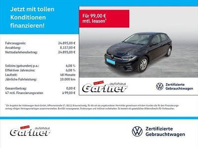 Gebraucht VW Polo Style 110 PS (80 kW) 2024 Schwarz (deep black perleffekt) Limousine
