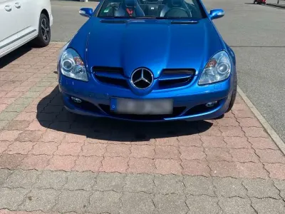 Gebraucht Mercedes SLK200 161 PS (118 kW) 2008 Blau Cabrio