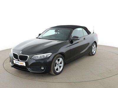 Usata BMW 218 Advantage 136 CV (100 kW) 2017 Nero Cabrio