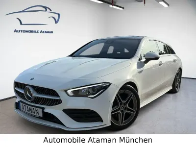 Gebraucht Mercedes CLA200 AMG line 150 PS (110 kW) 2021 Weiß Coupé