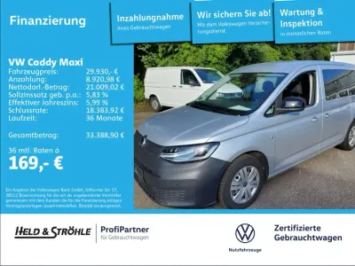 Gebraucht VW Caddy 122 PS (89 kW) 2023 Reflexsilber metallic Van / Kleinbus