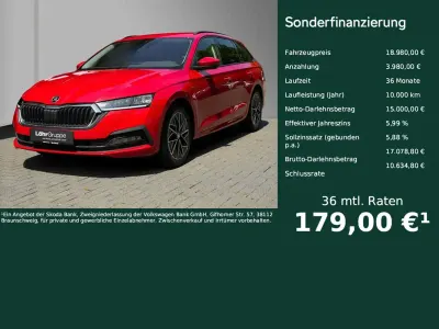 Gebraucht Skoda Octavia Clever 116 PS (85 kW) 2022 Rot Kombi