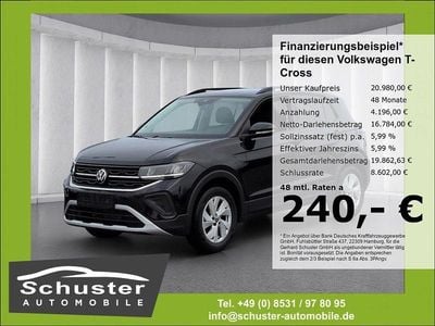 Second-hand VW T-Cross Life 95 CP (69 kW) 2025 Negru SUV