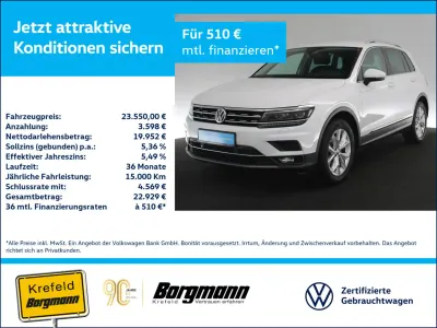 Gebraucht VW Tiguan Highline 220 PS (161 kW) 2018 Weiß SUV