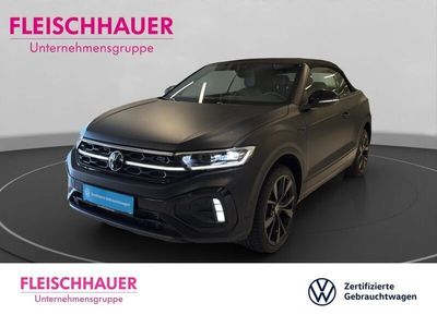 Gebraucht VW T-Roc Cabriolet R-line 150 PS (110 kW) 2024 Schwarz Cabrio