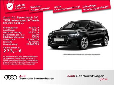 Gebraucht Audi A1 Sportback Advanced Plus 116 PS (85 kW) 2025 Mythosschwarz metallic Kleinwagen