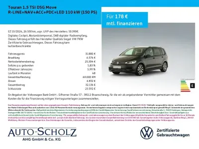 Brugt VW Touran R-line 150 HK (110 kW) 2024 Grå MPV