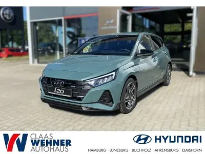 Neu Hyundai i20 N Line 101 PS (74 kW) 2025 Mangrove green / mic Kleinwagen