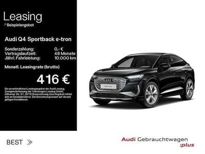 Gebraucht Audi Q4 Sportback e-tron S-Line 210 kW (286 PS) 2025 Mythosschwarz metallic SUV