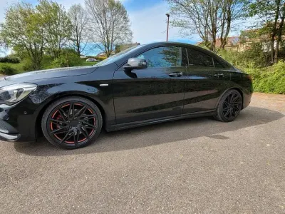 Brugt Mercedes CLA250 AMG line 218 HK (160 kW) 2017 Sort Sedan