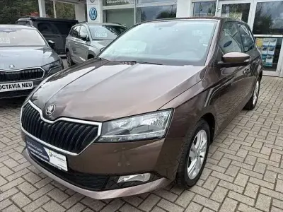 Gebraucht Skoda Fabia Ambition 95 PS (69 kW) 2019 Maplebraun metallic (metallic) Kleinwagen