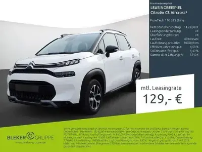 Gebraucht Citroën C3 Aircross Shine 110 PS (80 kW) 2023 Weiß SUV