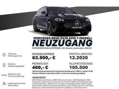 Gebraucht Mercedes E63 AMG AMG 612 PS (450 kW) 2020 Schwarz Limousine