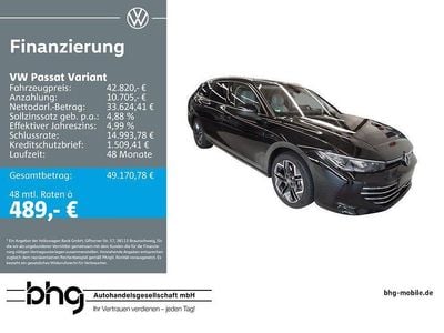 Grenadillschwarz metallic Gebraucht 2025 VW Passat Elegance Kombi | 42.820 € (Guter Preis)