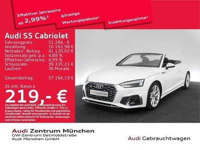 Gebraucht Audi S5 Cabriolet Ambiente 354 PS (260 kW) 2024 Arkonaweiß Cabrio