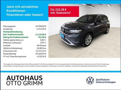 Gebraucht VW T-Cross Goal 116 PS (85 kW) 2025 Grau SUV
