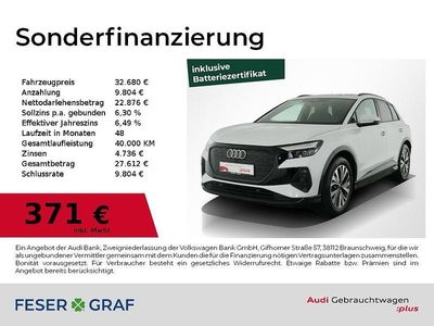 Gebraucht Audi Q4 e-tron S-Line 194 kW (265 PS) 2022 Gletscherweiß metallic SUV