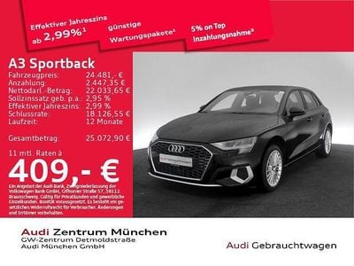 Gebraucht Audi A3 Advanced 204 PS (150 kW) 2022 Brillantschwarz Limousine