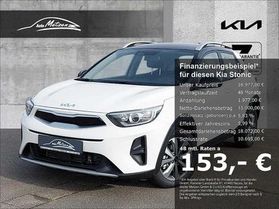 Gebraucht Kia Stonic Vision 101 PS (74 kW) 2023 Bud) schneeweiss/schwarz (weiss SUV