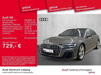 Gebraucht Audi A8 Ambiente 286 PS (210 kW) 2022 Terragrau metallic Limousine